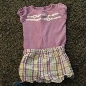 Garamimals matching onesie and shorts set